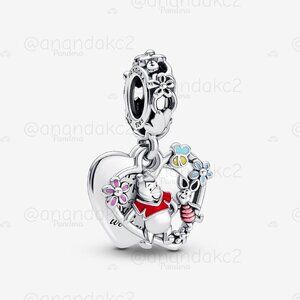 Pandora Disney Winnie the Pooh & Piglet Double Dangle Charm